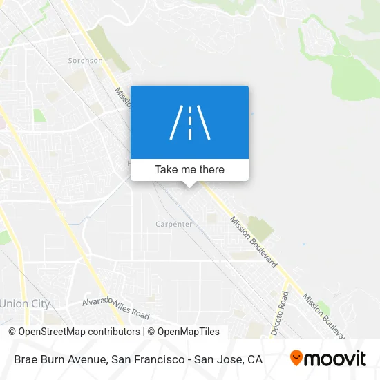 Brae Burn Avenue map