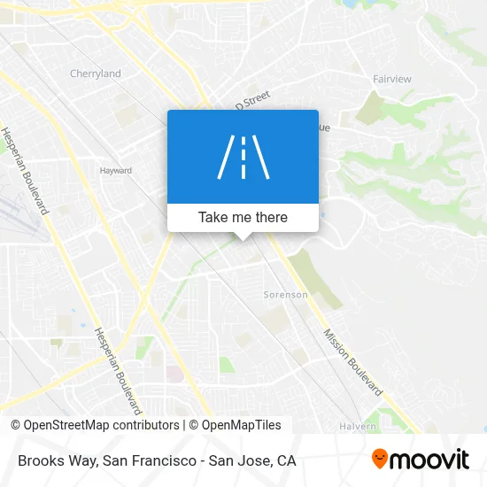 Brooks Way map