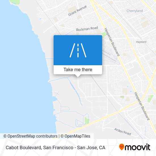 Mapa de Cabot Boulevard