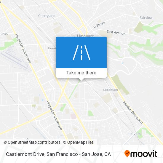 Castlemont Drive map