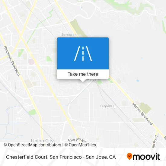 Mapa de Chesterfield Court