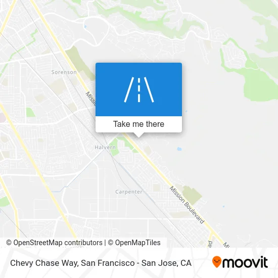 Chevy Chase Way map