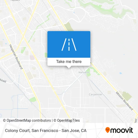 Mapa de Colony Court