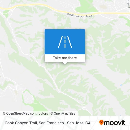 Cook Canyon Trail map