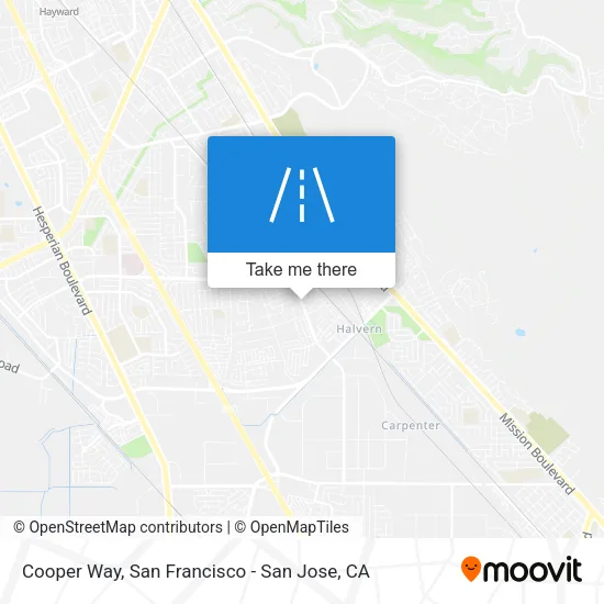 Mapa de Cooper Way