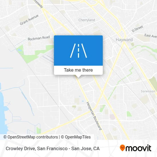 Crowley Drive map
