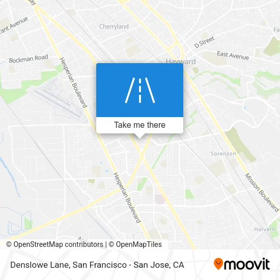Mapa de Denslowe Lane