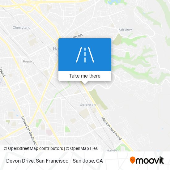 Devon Drive map