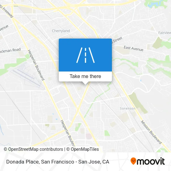 Mapa de Donada Place