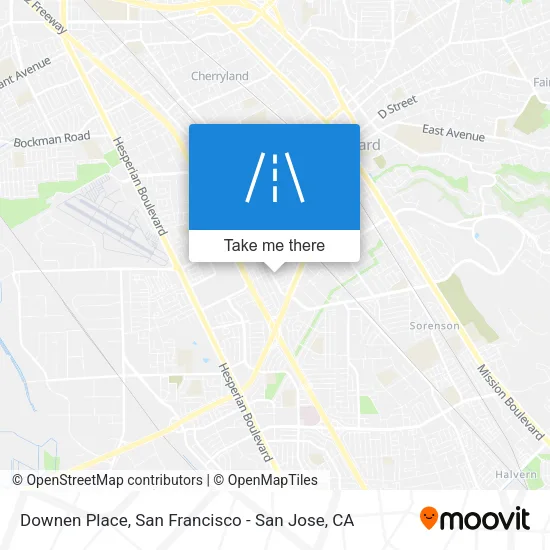 Mapa de Downen Place