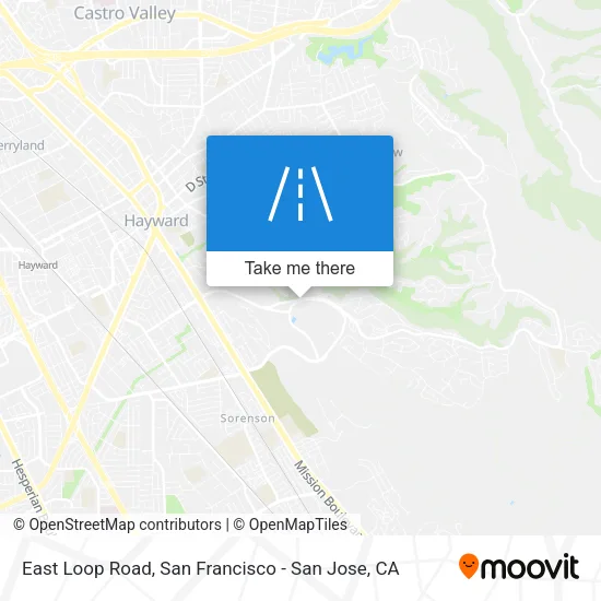 Mapa de East Loop Road