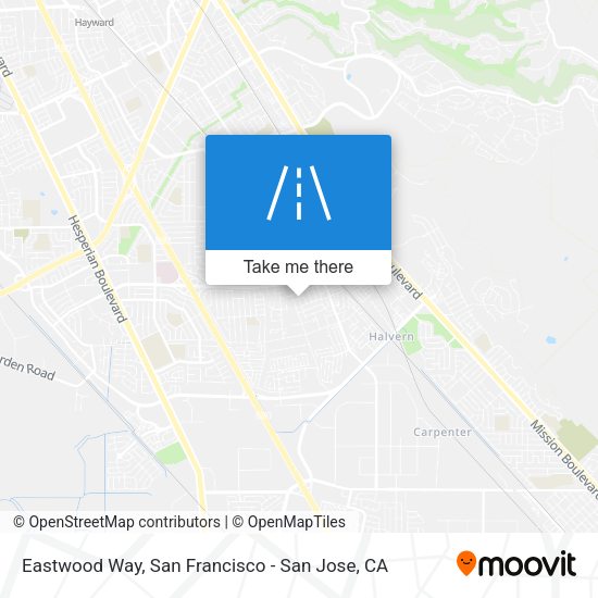 Mapa de Eastwood Way