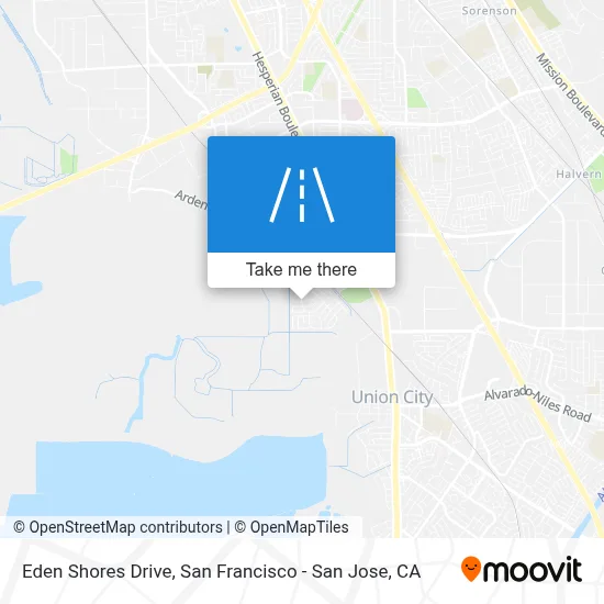 Eden Shores Drive map