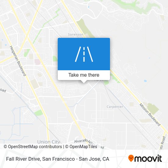 Mapa de Fall River Drive