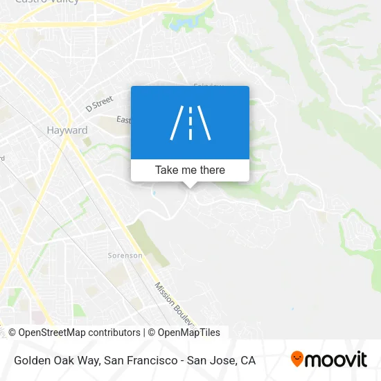 Mapa de Golden Oak Way