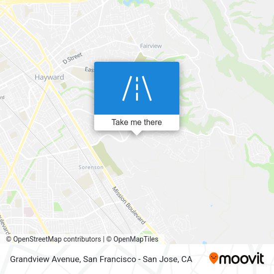 Mapa de Grandview Avenue