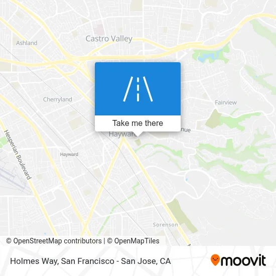 Holmes Way map