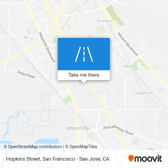 Mapa de Hopkins Street