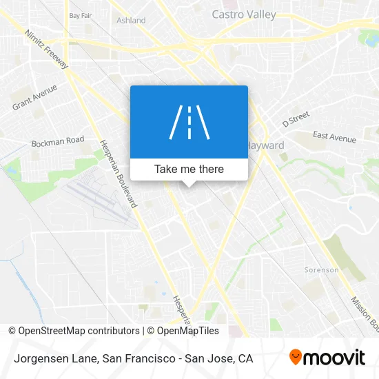 Mapa de Jorgensen Lane