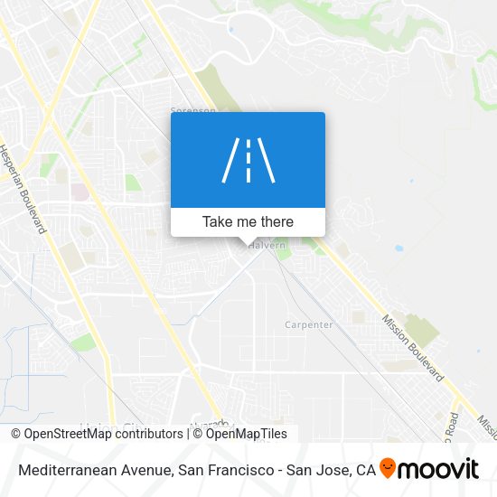 Mediterranean Avenue map