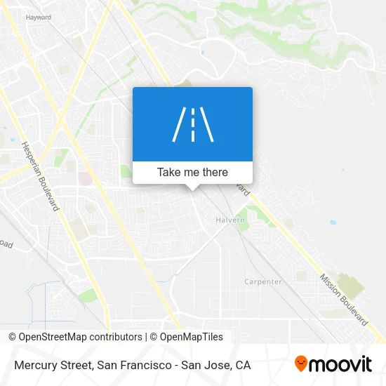 Mapa de Mercury Street