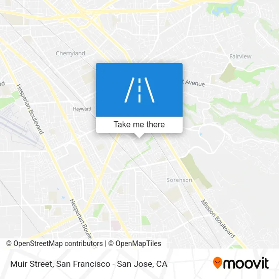 Muir Street map