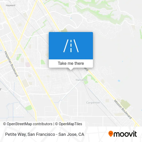 Mapa de Petite Way