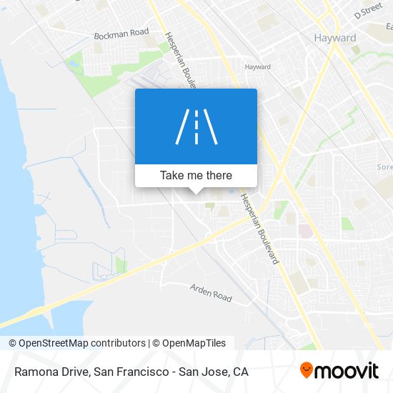 Ramona Drive map