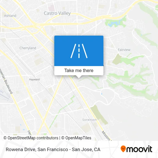 Rowena Drive map