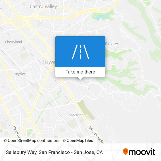 Mapa de Salisbury Way