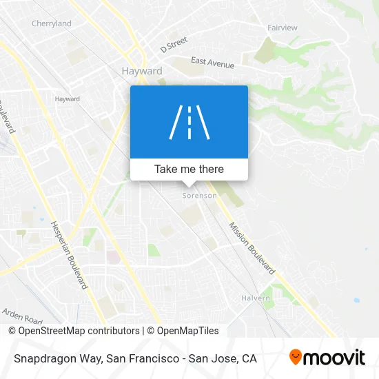 Snapdragon Way map