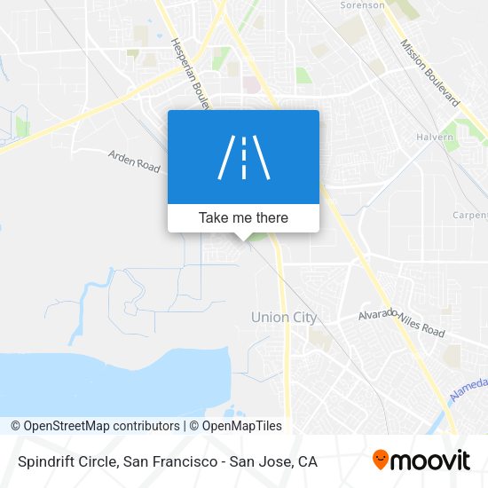 Mapa de Spindrift Circle