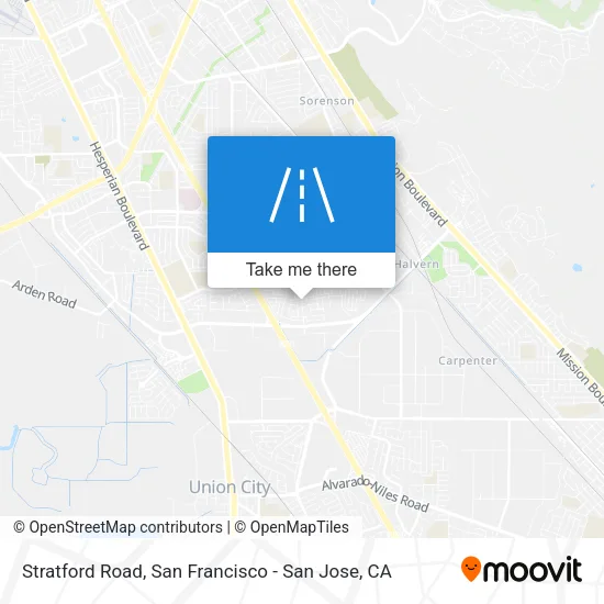 Mapa de Stratford Road