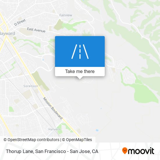 Mapa de Thorup Lane