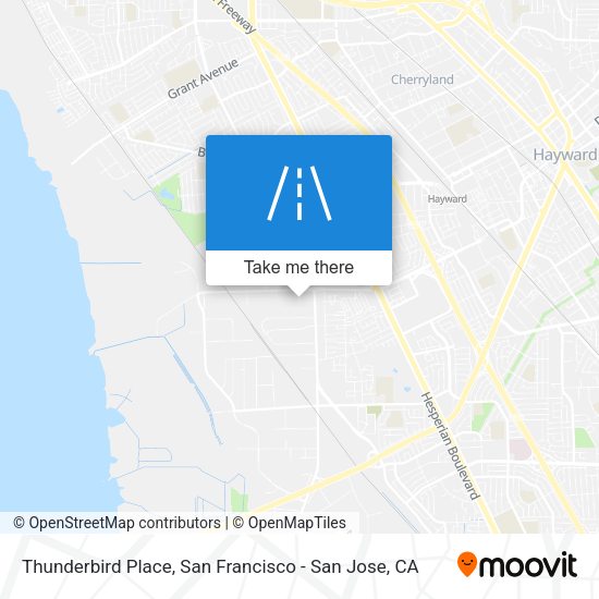 Thunderbird Place map