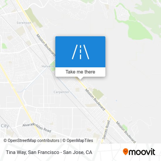 Tina Way map