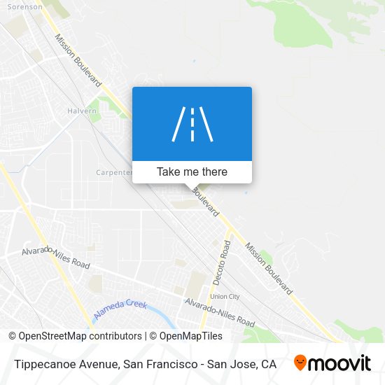Tippecanoe Avenue map