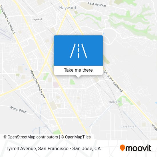 Mapa de Tyrrell Avenue