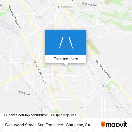 Mapa de Westwood Street