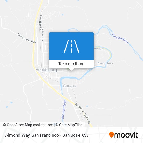 Almond Way map