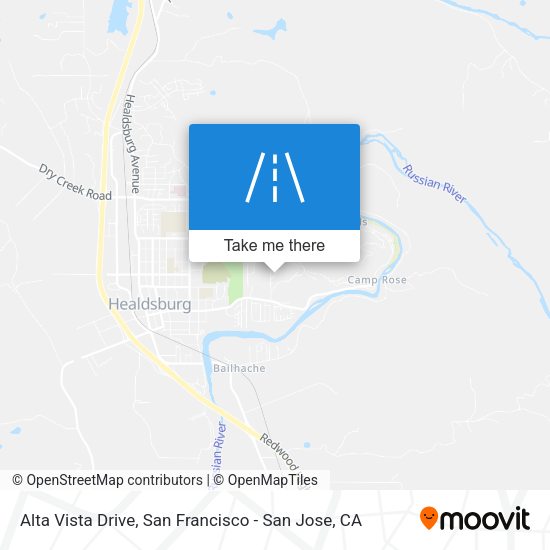 Alta Vista Drive map