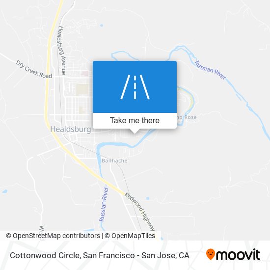 Cottonwood Circle map