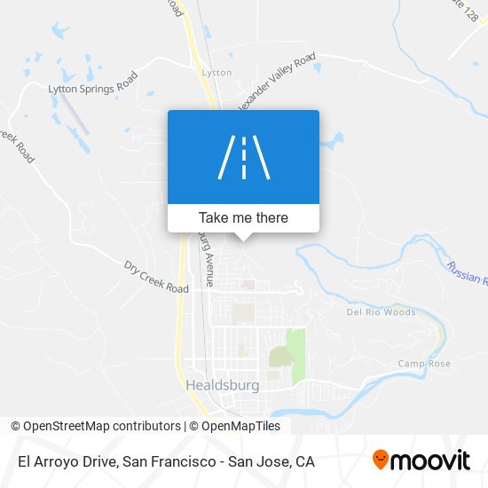 El Arroyo Drive map