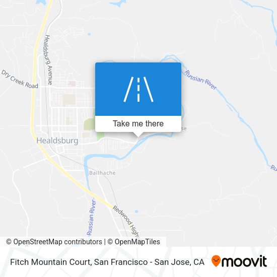 Fitch Mountain Court map