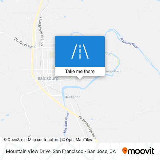 Mountain View Drive map