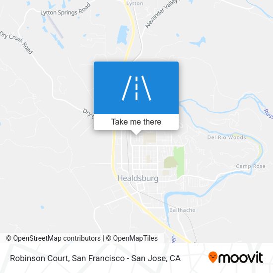 Mapa de Robinson Court