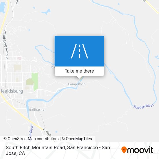 Mapa de South Fitch Mountain Road
