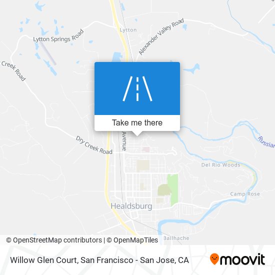 Mapa de Willow Glen Court