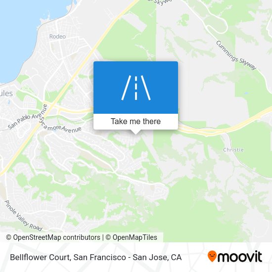 Mapa de Bellflower Court