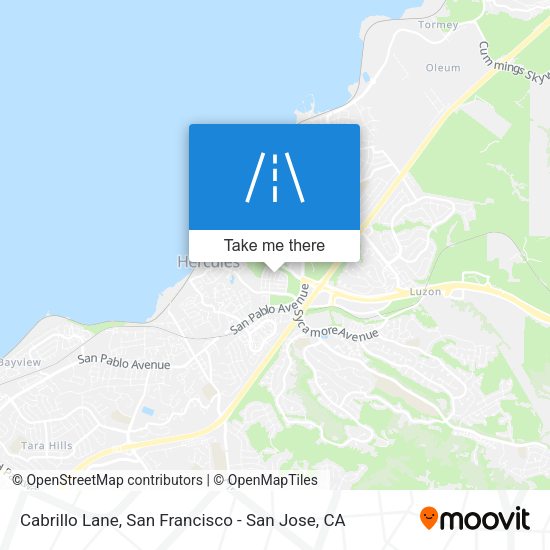 Mapa de Cabrillo Lane